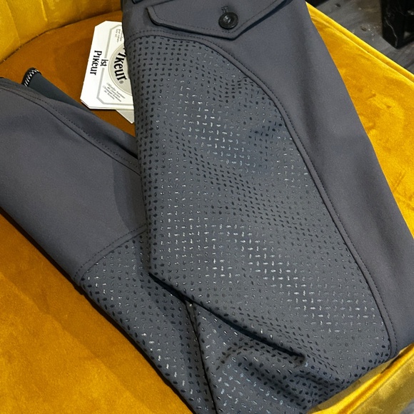 Pikeur Rossini Mens Riding Breeches, Gray, Size 40 EU ( 24 waist, SHORT) - Picture 4 of 5